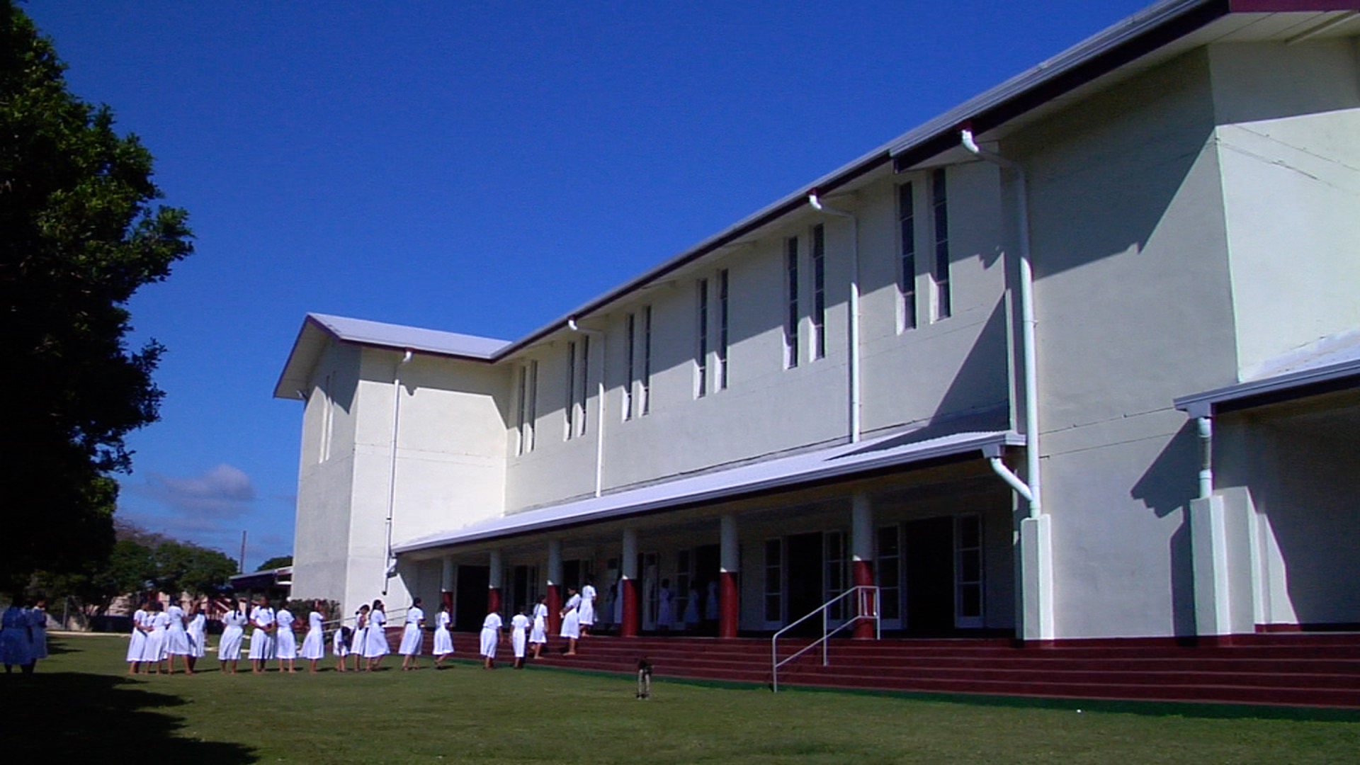 Church choir entering church, HD, UP15979
